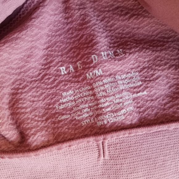 NWT Rae Dunn 3 piece Seamless Set pink navy Size Medium - Picture 9 of 11